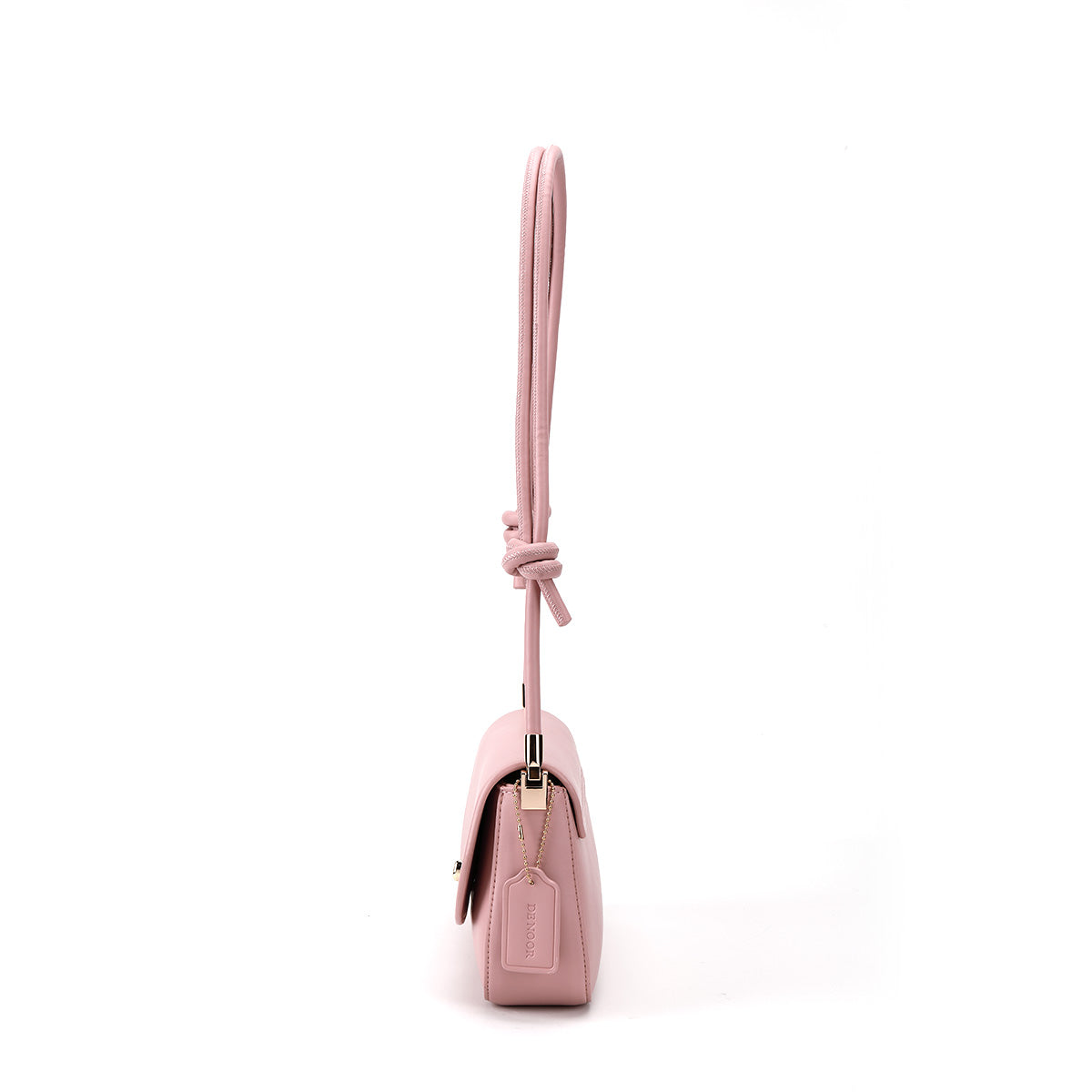 Denour Pink Butterfly Baguette Bag