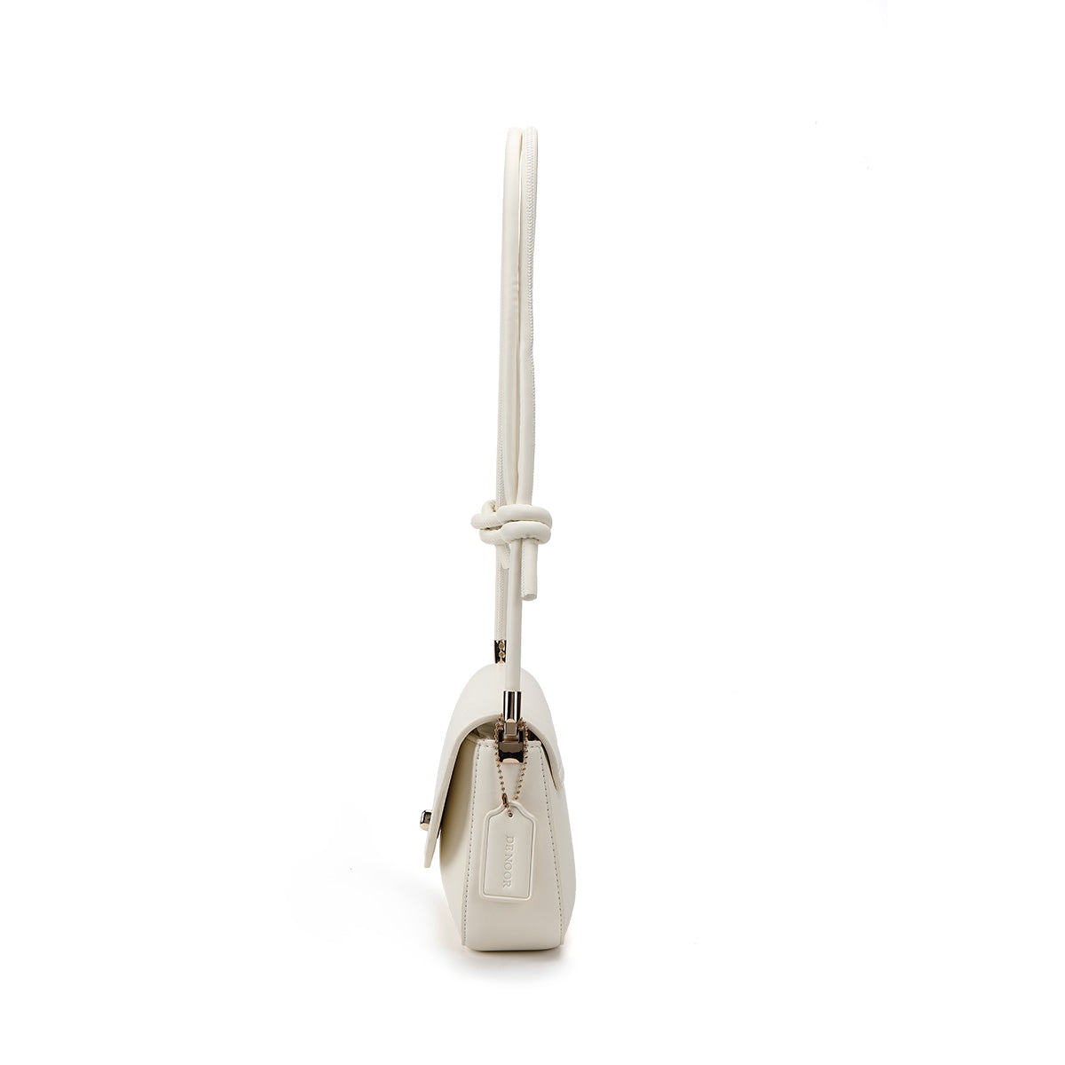Denour Butterfly Ivory Mini Baguette Bag