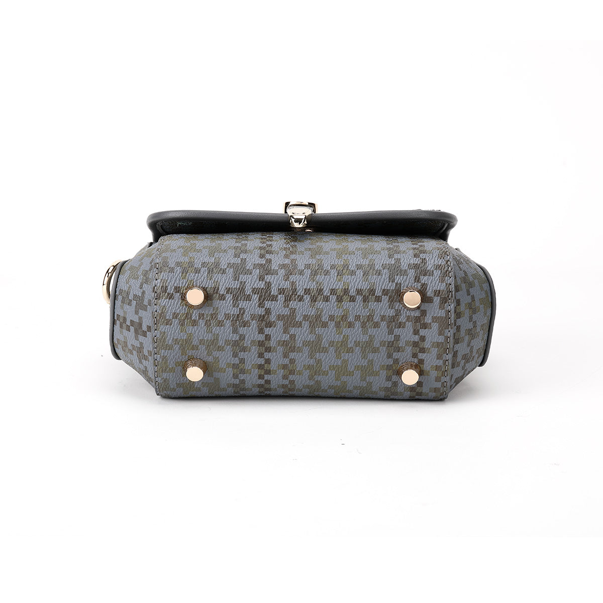 Denour Grey Houndstooth Mini Satchel