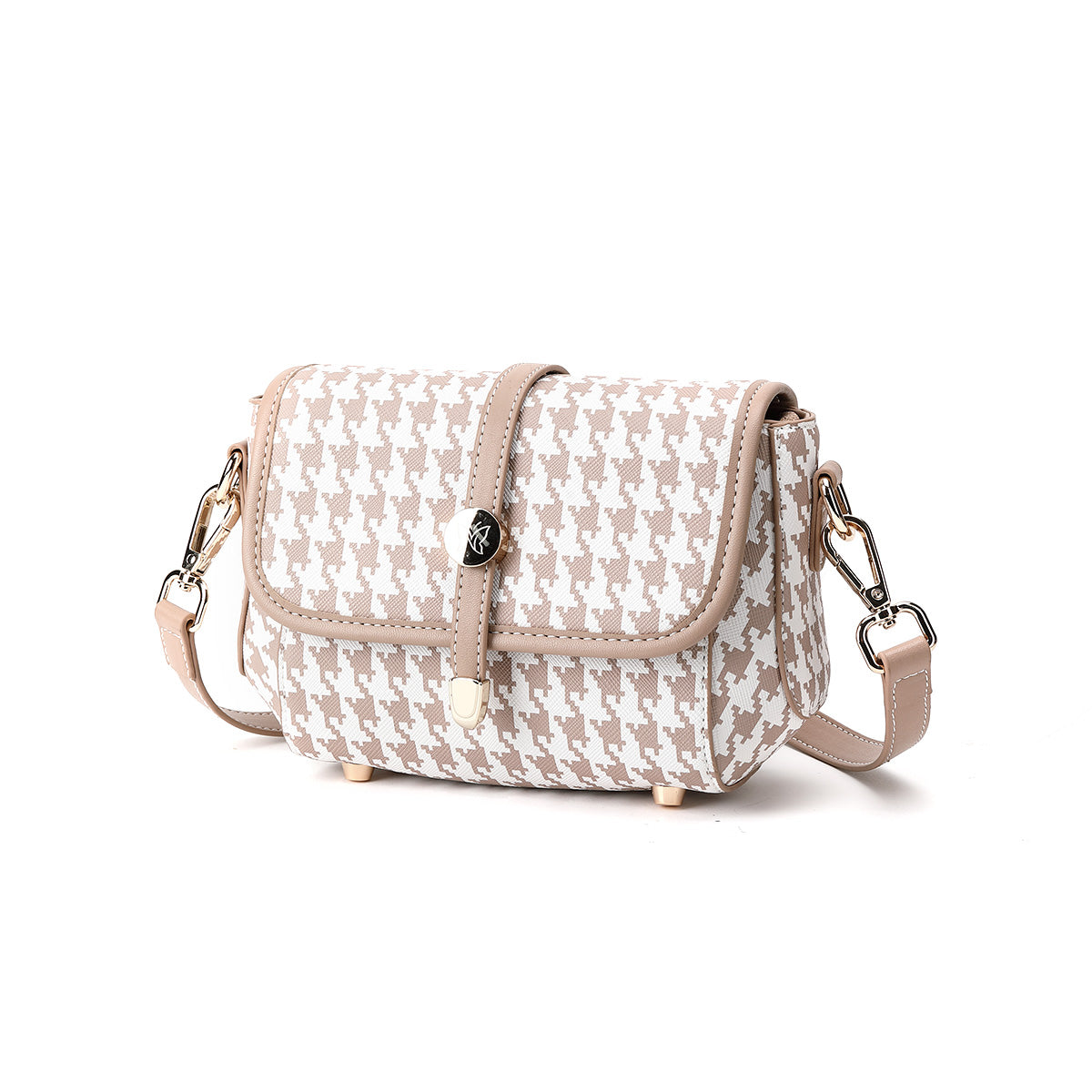 Denour Houndstooth Mini Satchel