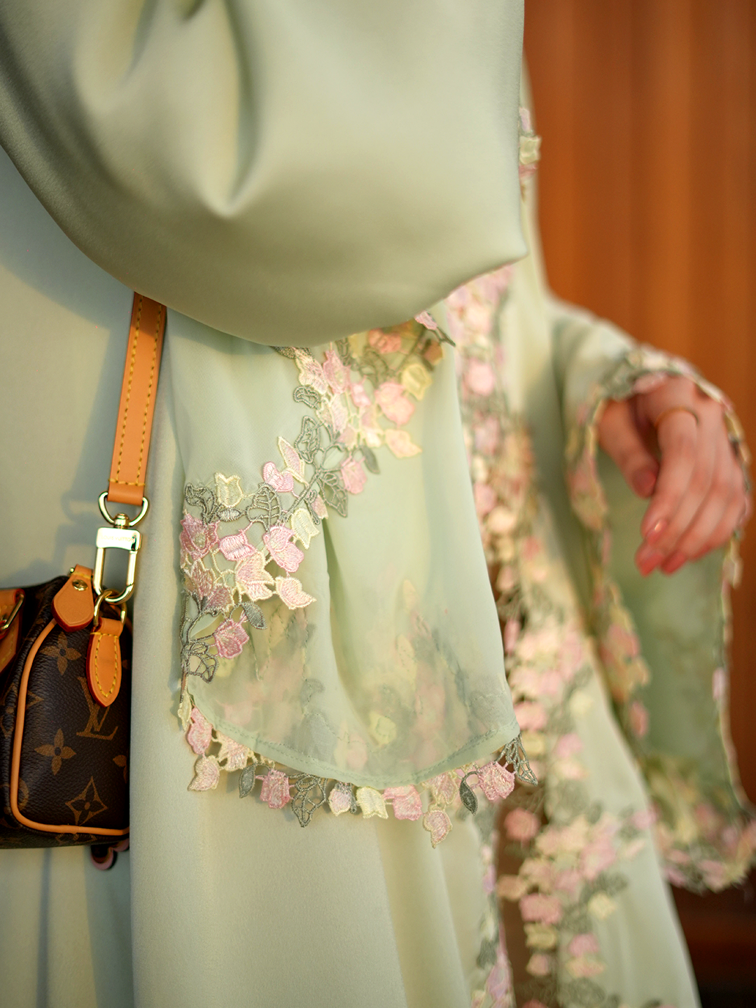 Mint Blossom – J’Nour Floral Abaya