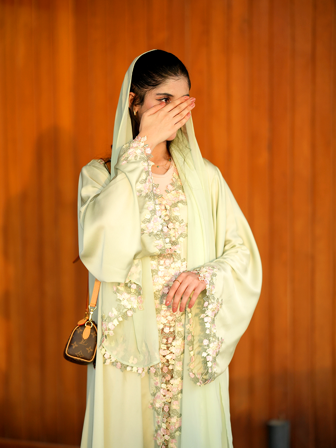 Mint Blossom – J’Nour Floral Abaya