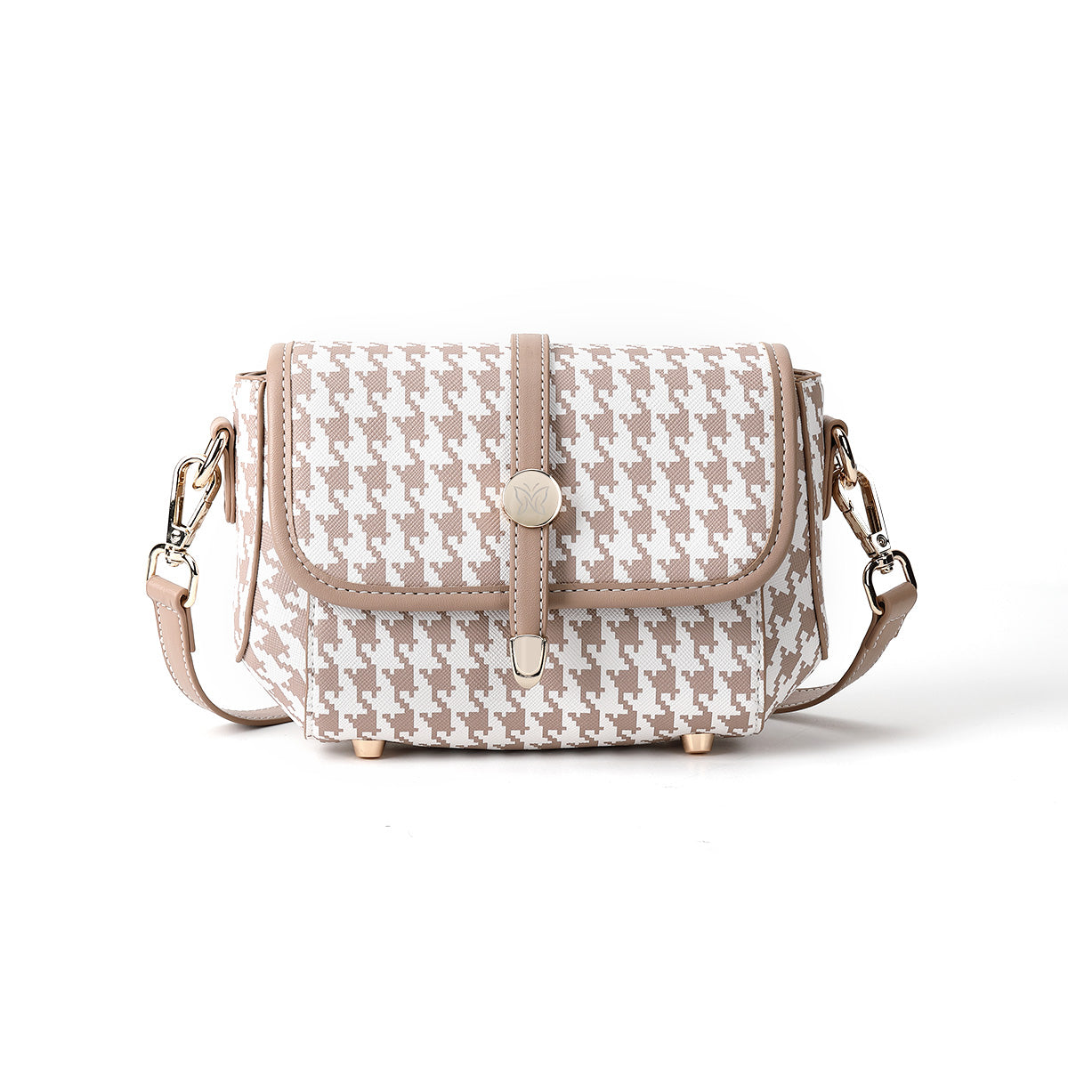 Denour Houndstooth Mini Satchel