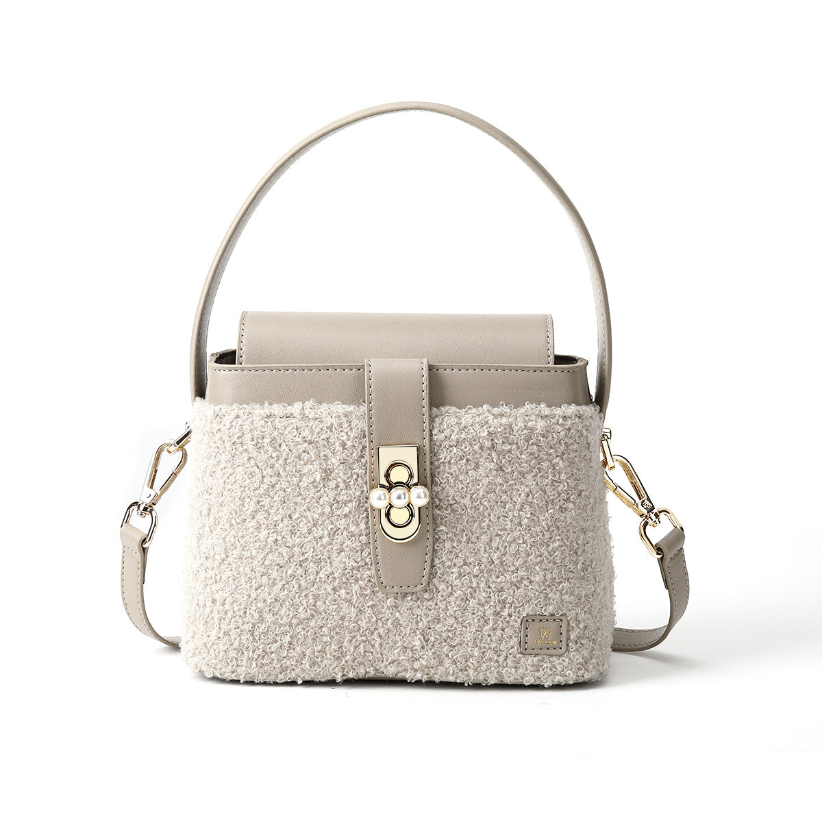 Denour Sherpa Pearl Bucket Bag
