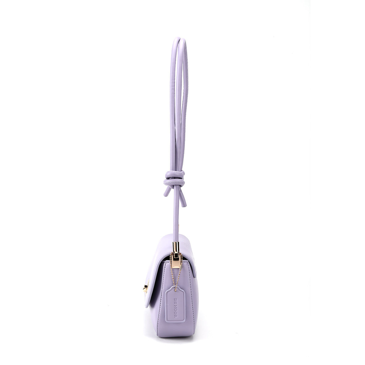 Denour Lavender Butterfly Baguette Bag