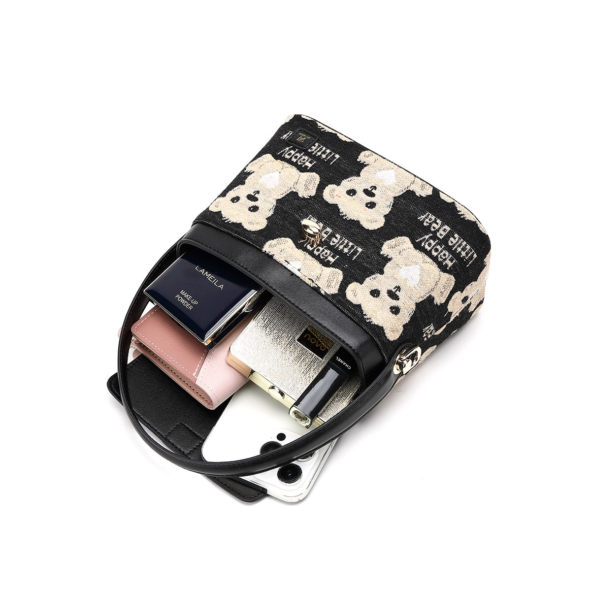 Denour Happy Little Bear Bucket Bag