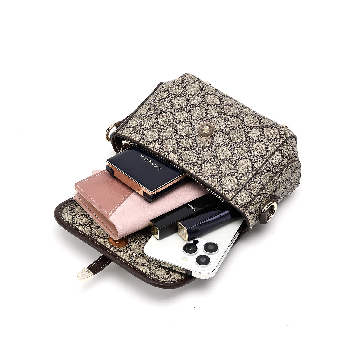 Denour Monogram Mini Satchel