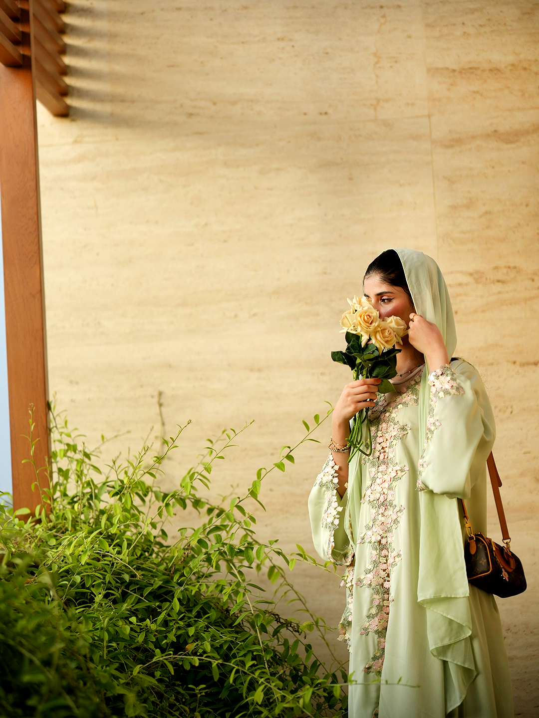 Sunny Lace Elegance – J’Nour Yellow Abaya