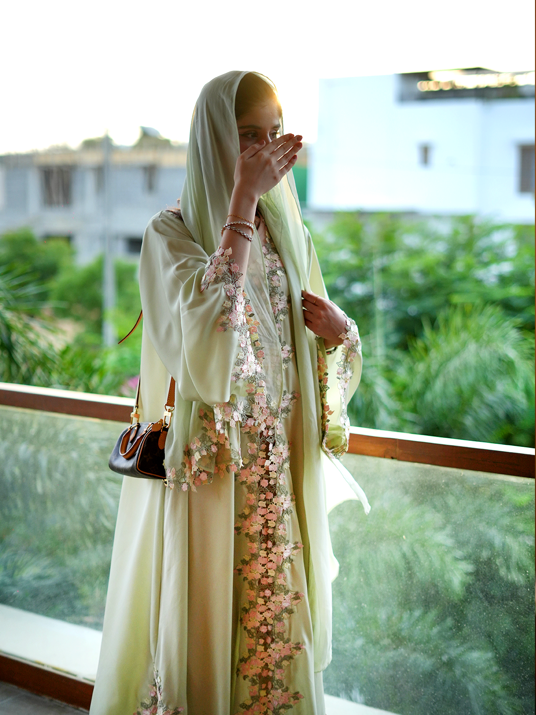 Mint Blossom – J’Nour Floral Abaya