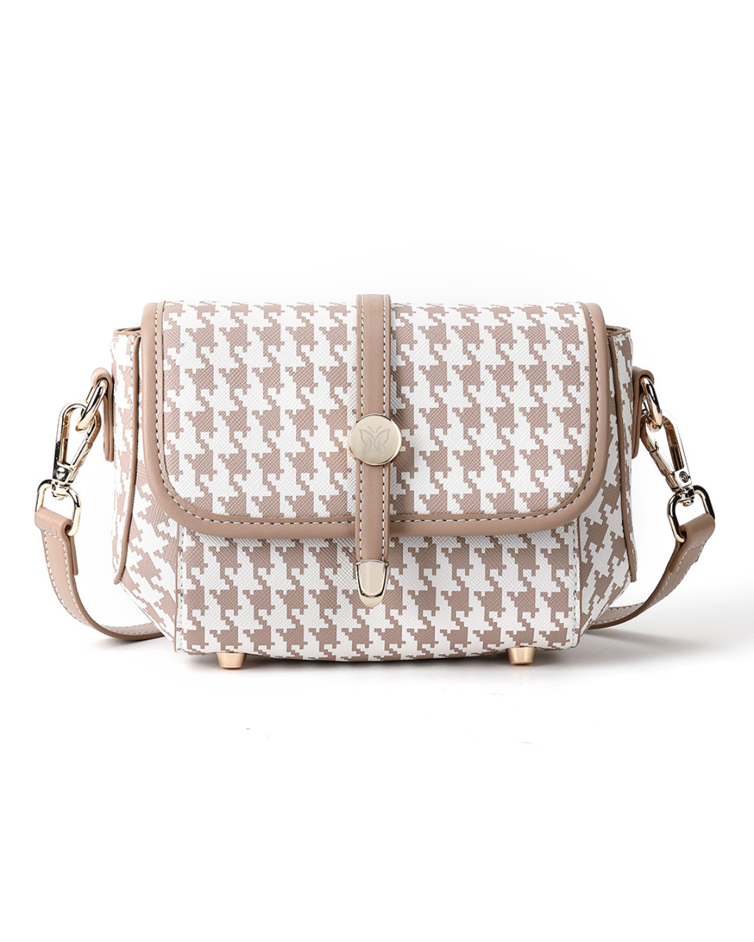 Denour Houndstooth Mini Satchel