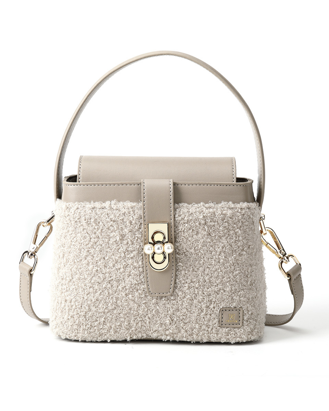 Denour Sherpa Pearl Bucket Bag